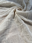 Gauze Crinkle Cotton Fabric By The Meter/80 GSM/ Wide Width: 180 cm