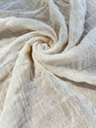 Gauze Crinkle Cotton Fabric By The Meter/80 GSM/ Wide Width: 180 cm
