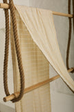 Neutral Textured Turkish Cotton Crinkle Fabric Stretchy.