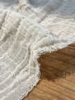 Gauze Crinkle Cotton Fabric By The Meter/80 GSM/ Wide Width: 180 cm