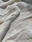 Gauze Crinkle Cotton Fabric By The Meter/80 GSM/ Wide Width: 180 cm