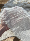 Gauze Crinkle Cotton Fabric By The Meter/80 GSM/ Wide Width: 180 cm