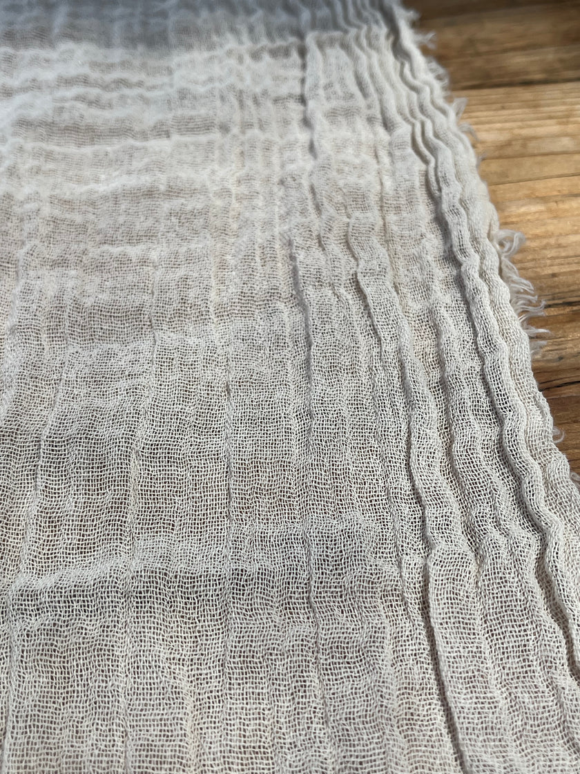 Gauze Crinkle Cotton Fabric By The Meter/80 GSM/ Wide Width: 180 cm