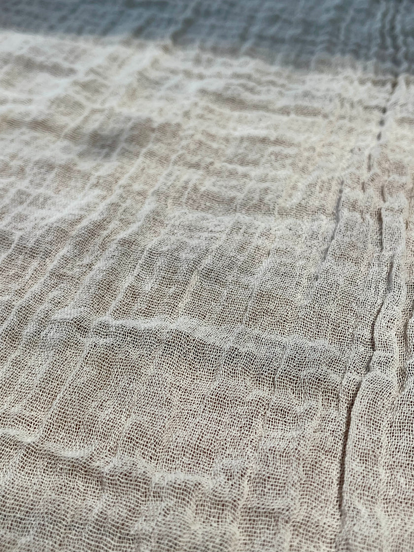 Gauze Crinkle Cotton Fabric By The Meter/80 GSM/ Wide Width: 180 cm