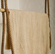 Thick Double-Face Ribbed Organic Cotton Fabric – Undyed Natural.