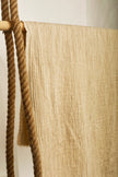 Thick Double-Face Ribbed Organic Cotton Fabric – Undyed Natural.