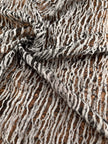 Tissu en lin noir et blanc par cour, tissu en coton biologique, tissus naturels semi-transparents texturés à la main.