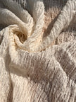 Unbleached, Ivory White Textured Linen Fabric By The Yard Natural Fabrics.