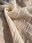Unbleached, Ivory White Textured Linen Fabric By The Yard Natural Fabrics.