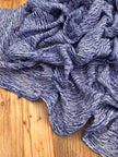 Blue Unique Natural Fabrics: Funky, Sheer, and Textured Cotton Linen.