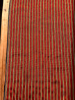 Red - Yellow Stripes Silk Fabric, Moire Silk Fabric, Silk By The Yard. Watermark Pattern.