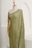 Green Textured Linen Fabric By The Yard Natural Fabrics.