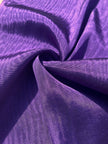 Purple Colour Silk Moire Home Textile Interior Fabrics, Watermark Pattern.