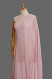 Lilac Pink Textured Linen Fabric By The Yard Natural Fabrics.
