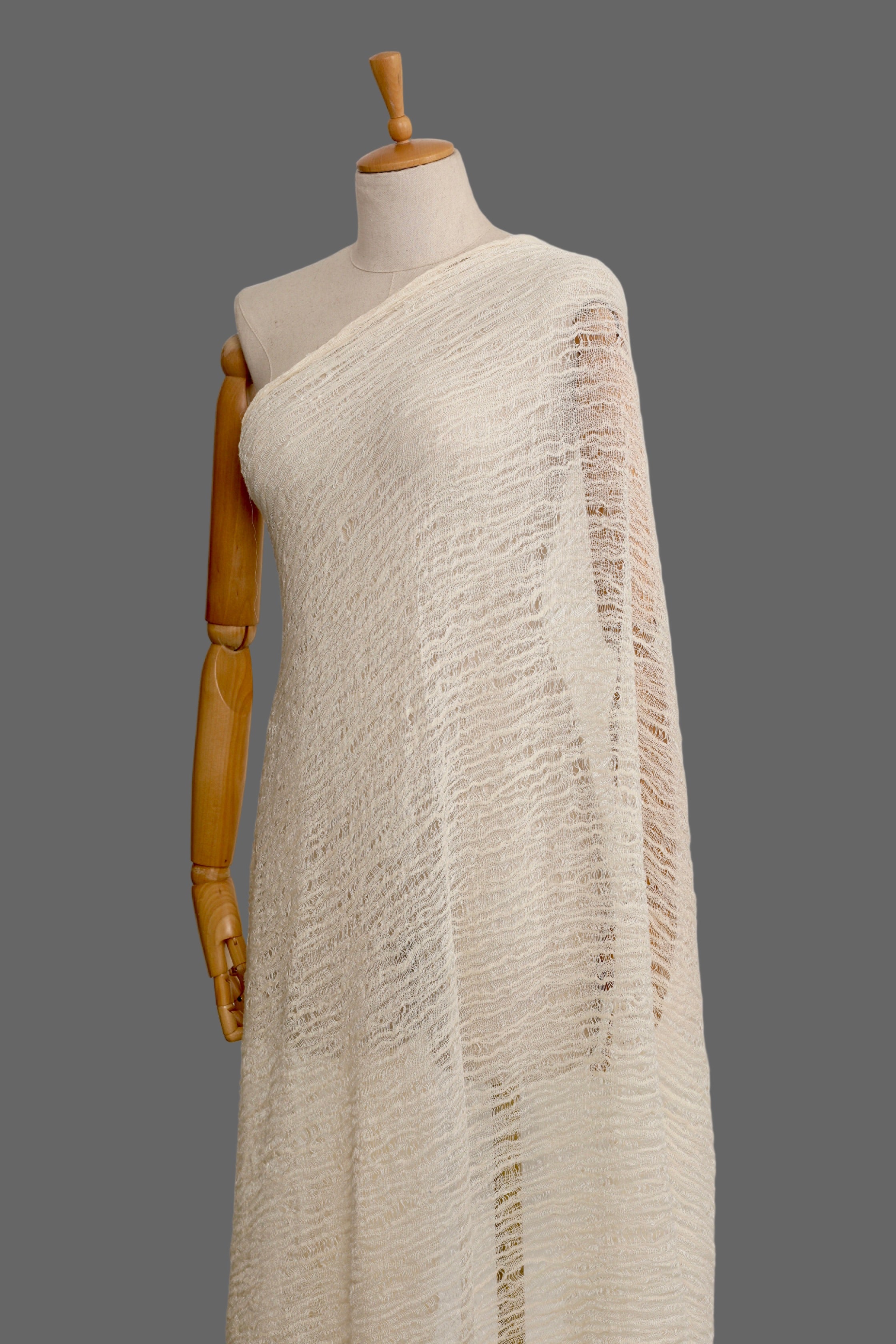 Ivory White Textured Linen Fabric By The Yard Natural Fabrics.