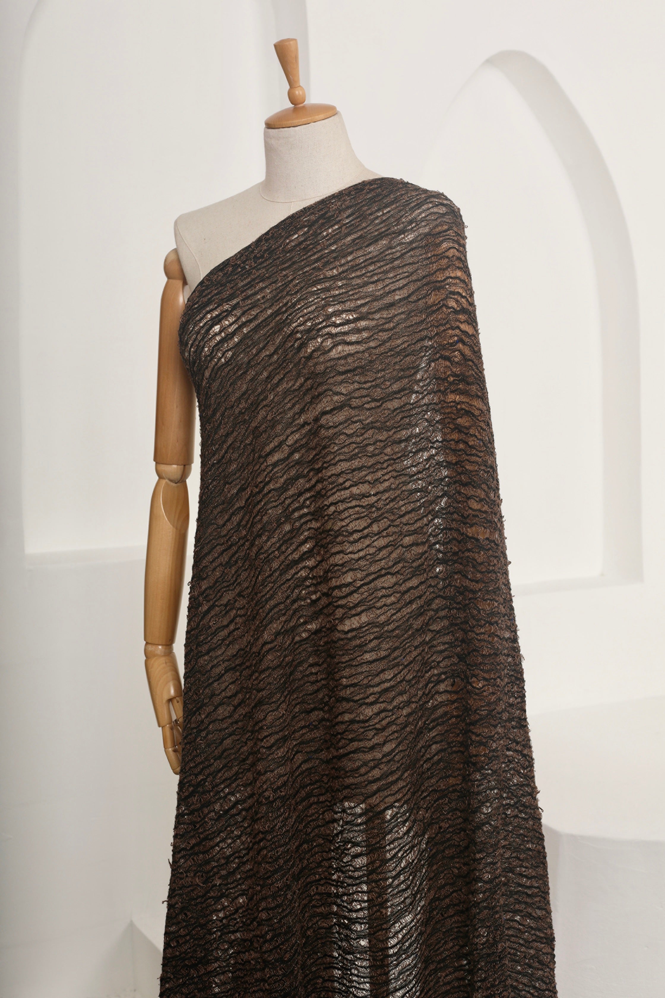 Brown Linen Textured Linen Fabric By The Yard Natural Fabrics.