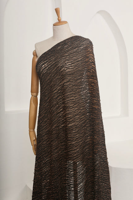 Brown Linen Textured Linen Fabric By The Yard Natural Fabrics.