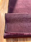 Damson Colour Silk Moire Home Textile Interior Fabrics, Watermark Pattern.