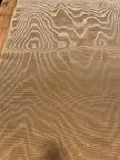 Yellow Silk Fabric, Moire Silk Fabric, Silk By The Yard. Watermark Pattern.