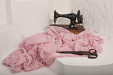 Lilac Pink Textured Linen Fabric By The Yard Natural Fabrics.