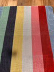 Rainbow Striped Colour Silk Moire Home Textile Interior Fabrics, Watermark Pattern.
