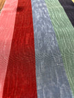 Rainbow Striped Colour Silk Moire Home Textile Interior Fabrics, Watermark Pattern.