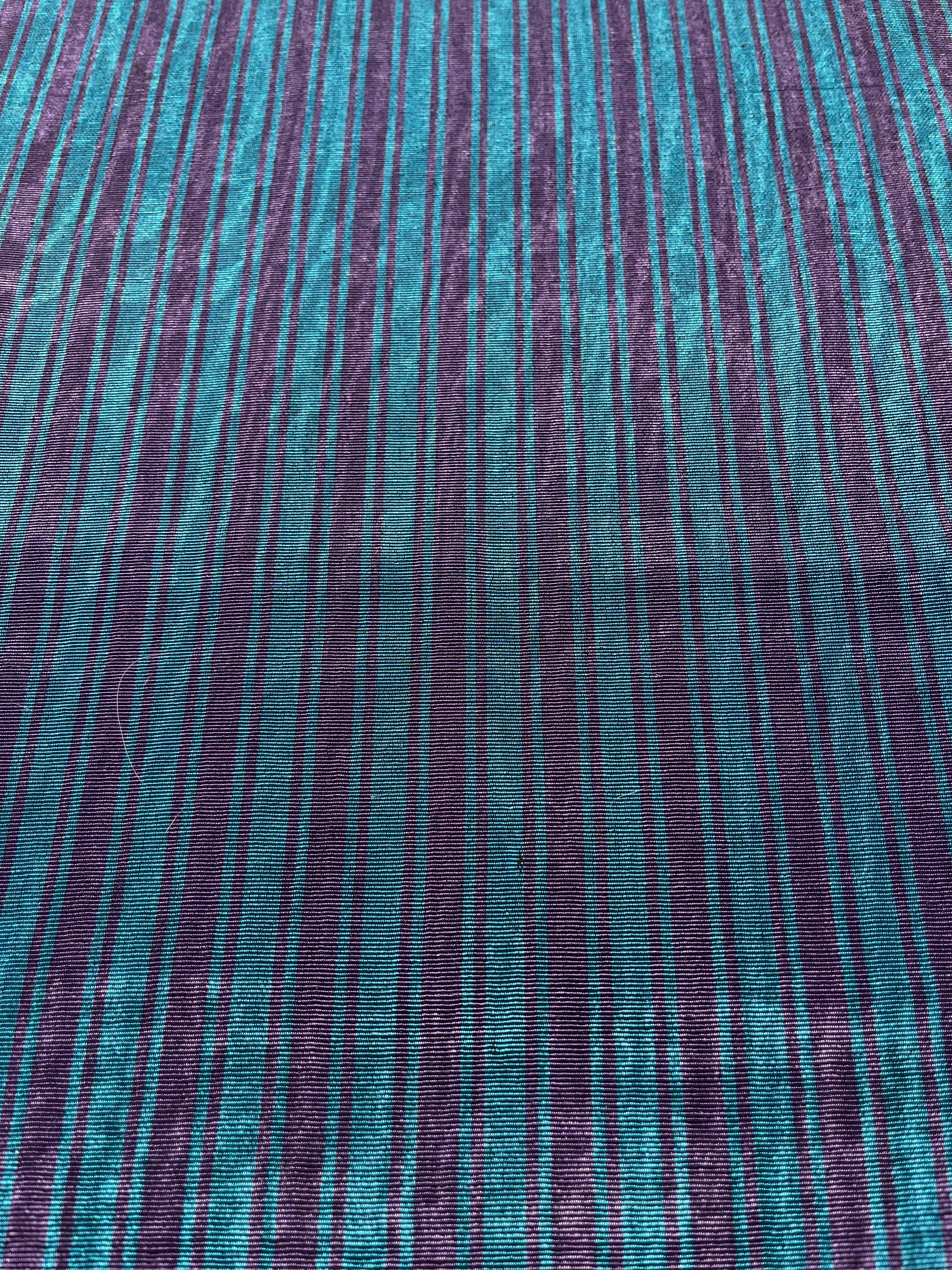 Striped Silk Fabric, Moire Silk Fabric, Silk By The Yard. Watermark Pattern.