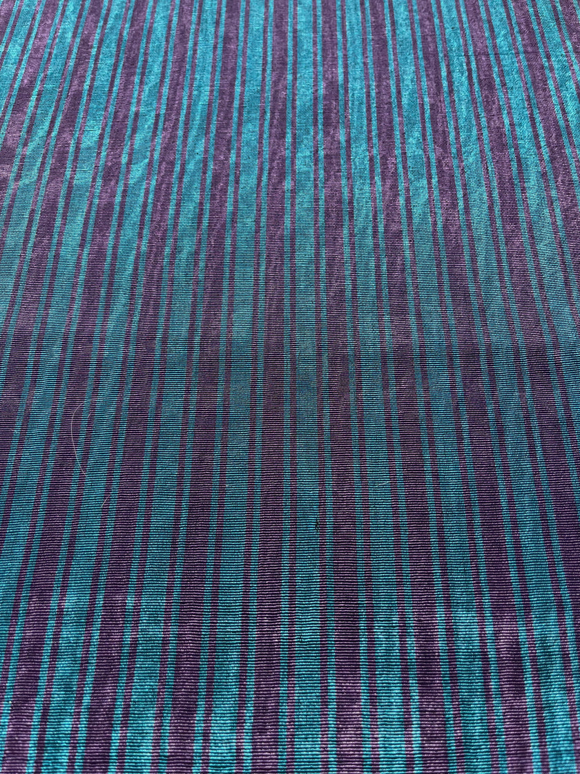 Striped Silk Fabric, Moire Silk Fabric, Silk By The Yard. Watermark Pattern.