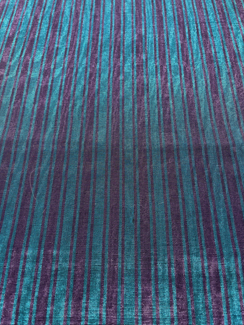 Striped Silk Fabric, Moire Silk Fabric, Silk By The Yard. Watermark Pattern.