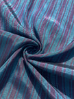 Striped Silk Fabric, Moire Silk Fabric, Silk By The Yard. Watermark Pattern.