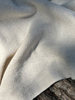Heavy Weight Organic Cotton Open Weave Sewing Fabric, Natural Undyed, Wide Width 240 cm.