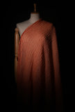 Orange Natural Sheer, Textured Cotton Linen Mix Special Fabrics.