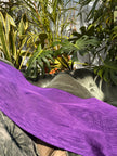 Purple Colour Silk Moire Home Textile Interior Fabrics, Watermark Pattern.