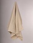 Thick Double-Face Ribbed Organic Cotton Fabric – Undyed Natural.