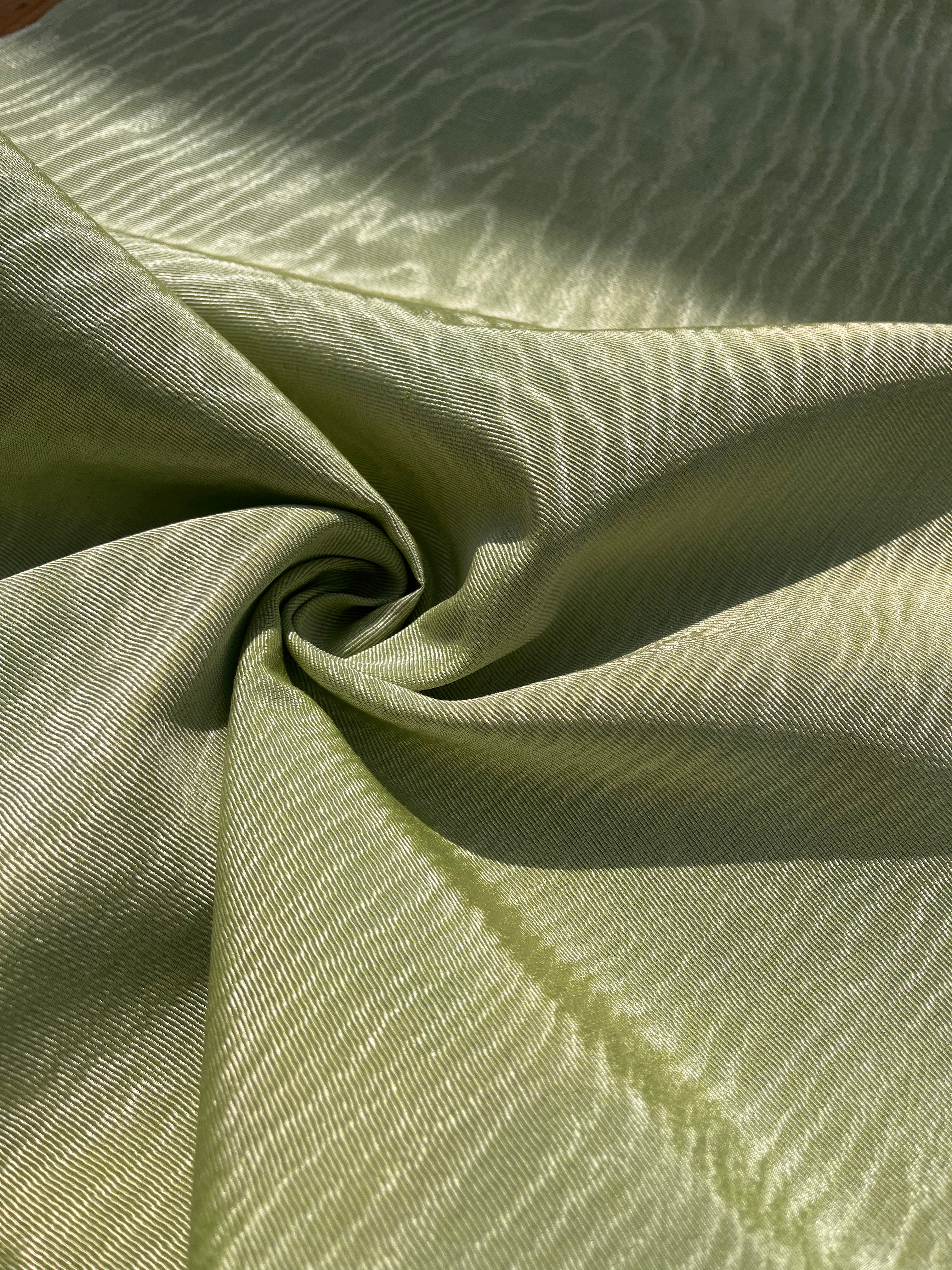 Pastel Green Home Textile Interior Fabrics, Watermark Pattern.