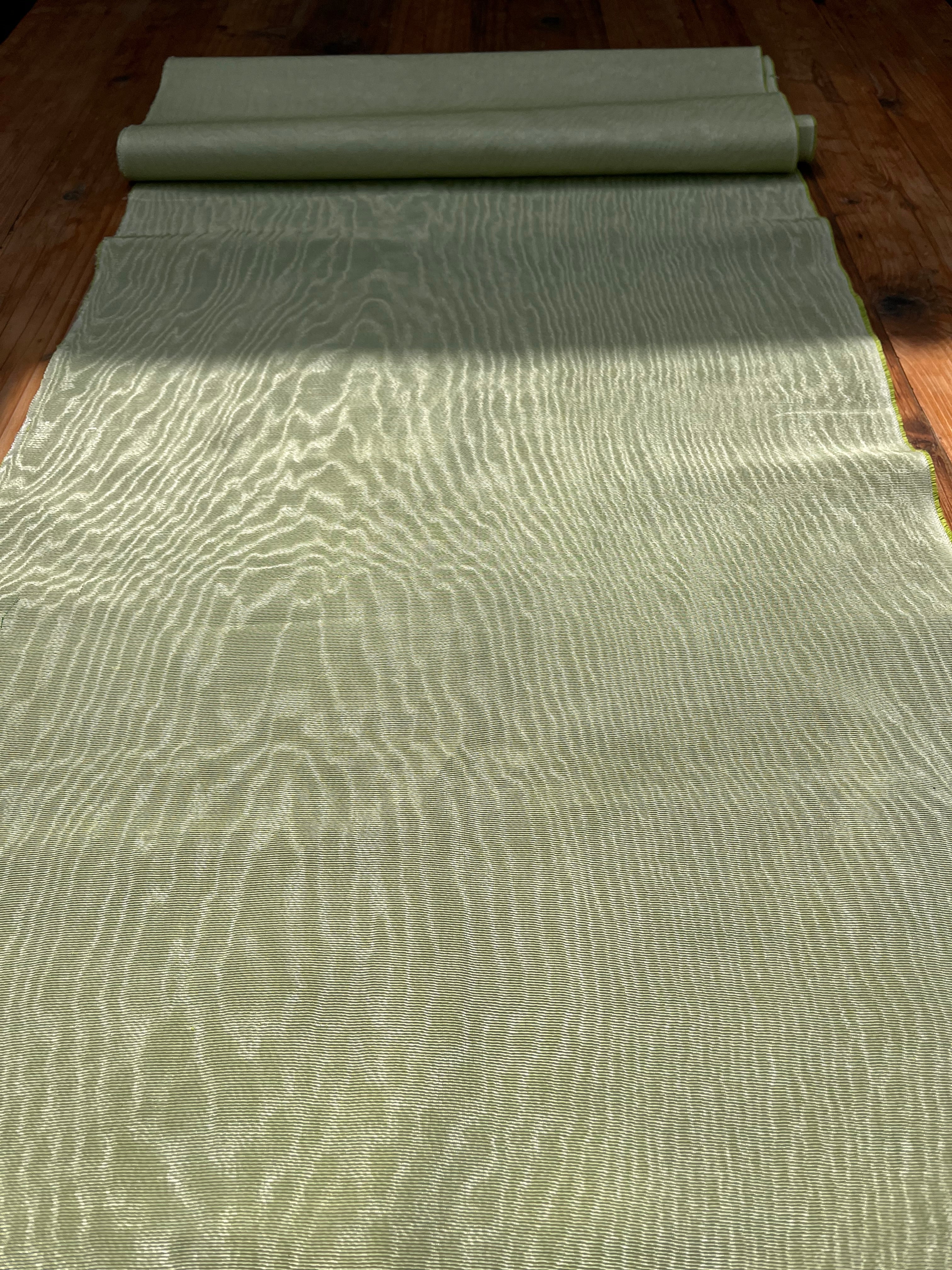 Pastel Green Home Textile Interior Fabrics, Watermark Pattern.