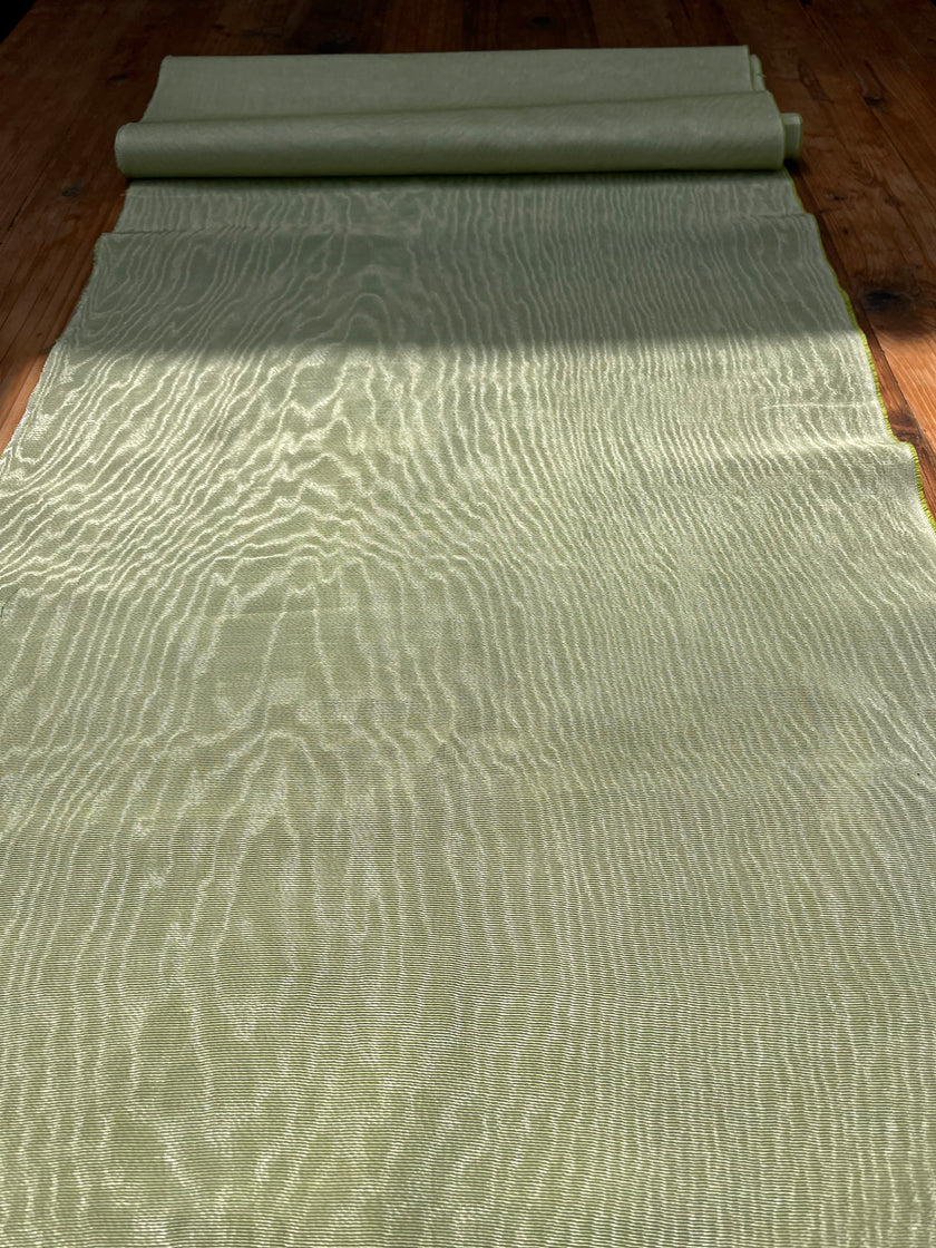 Pastel Green Home Textile Interior Fabrics, Watermark Pattern.