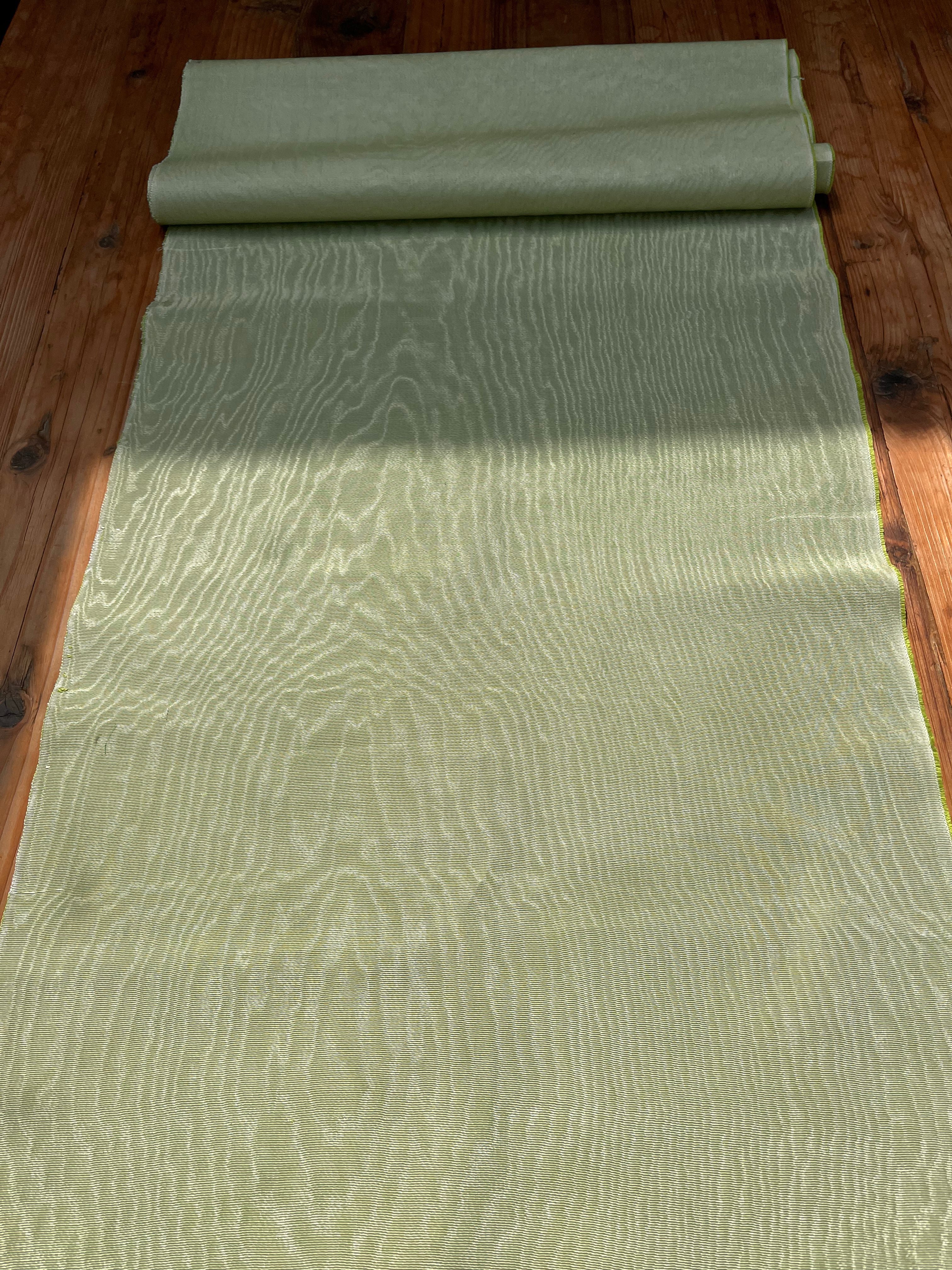 Pastel Green Home Textile Interior Fabrics, Watermark Pattern.