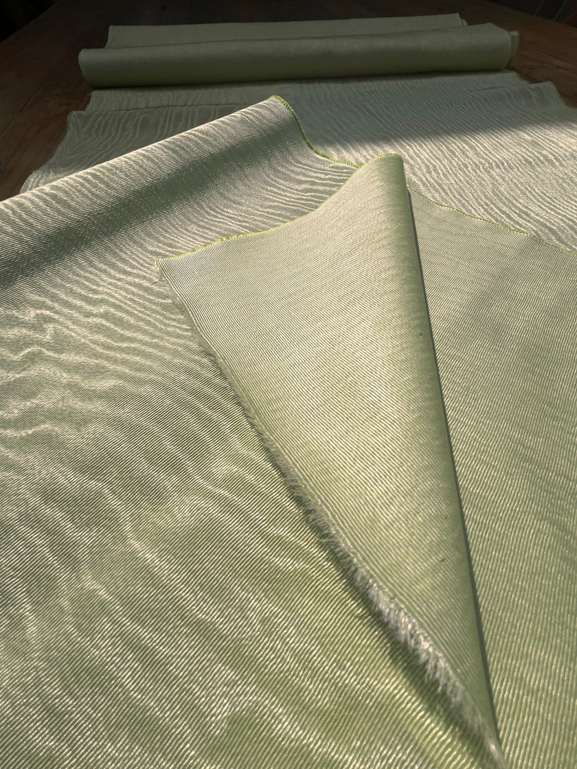 Pastel Green Home Textile Interior Fabrics, Watermark Pattern.