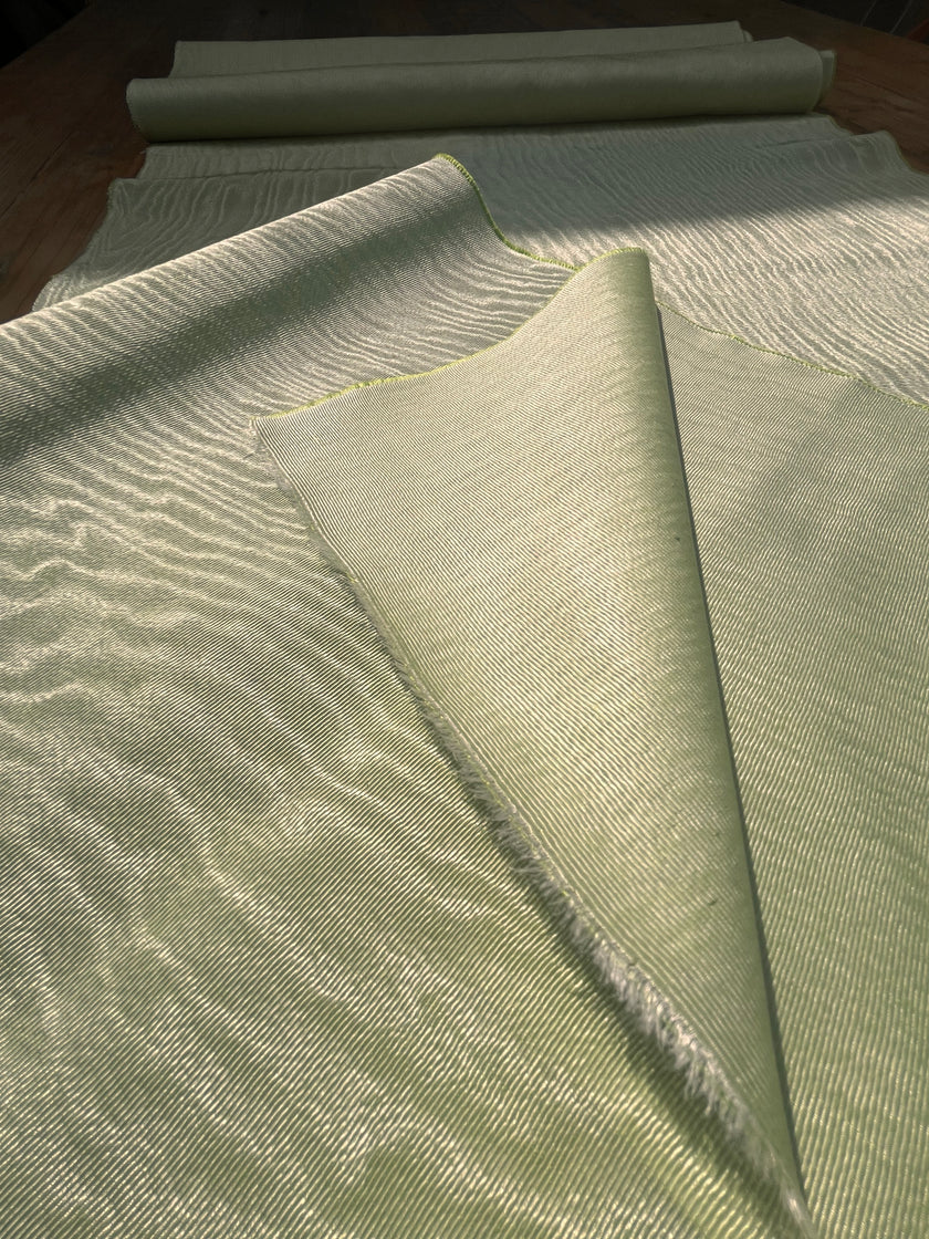 Pastel Green Home Textile Interior Fabrics, Watermark Pattern.