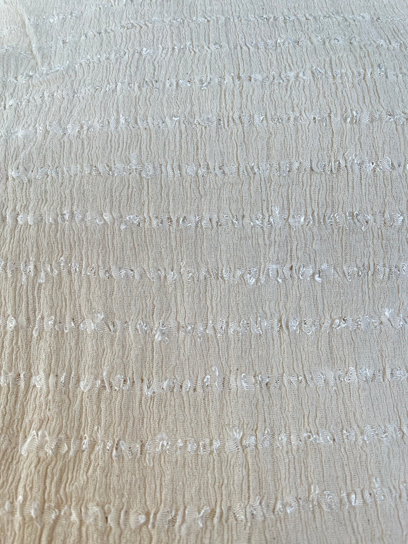 Textured Cotton Stretchy Crinkle Fabric.