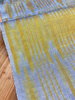 Yellow Ikat Striped Luxurious Silk Upholstery For Ottoman Headboard, Home Textile Interior Fabrics.