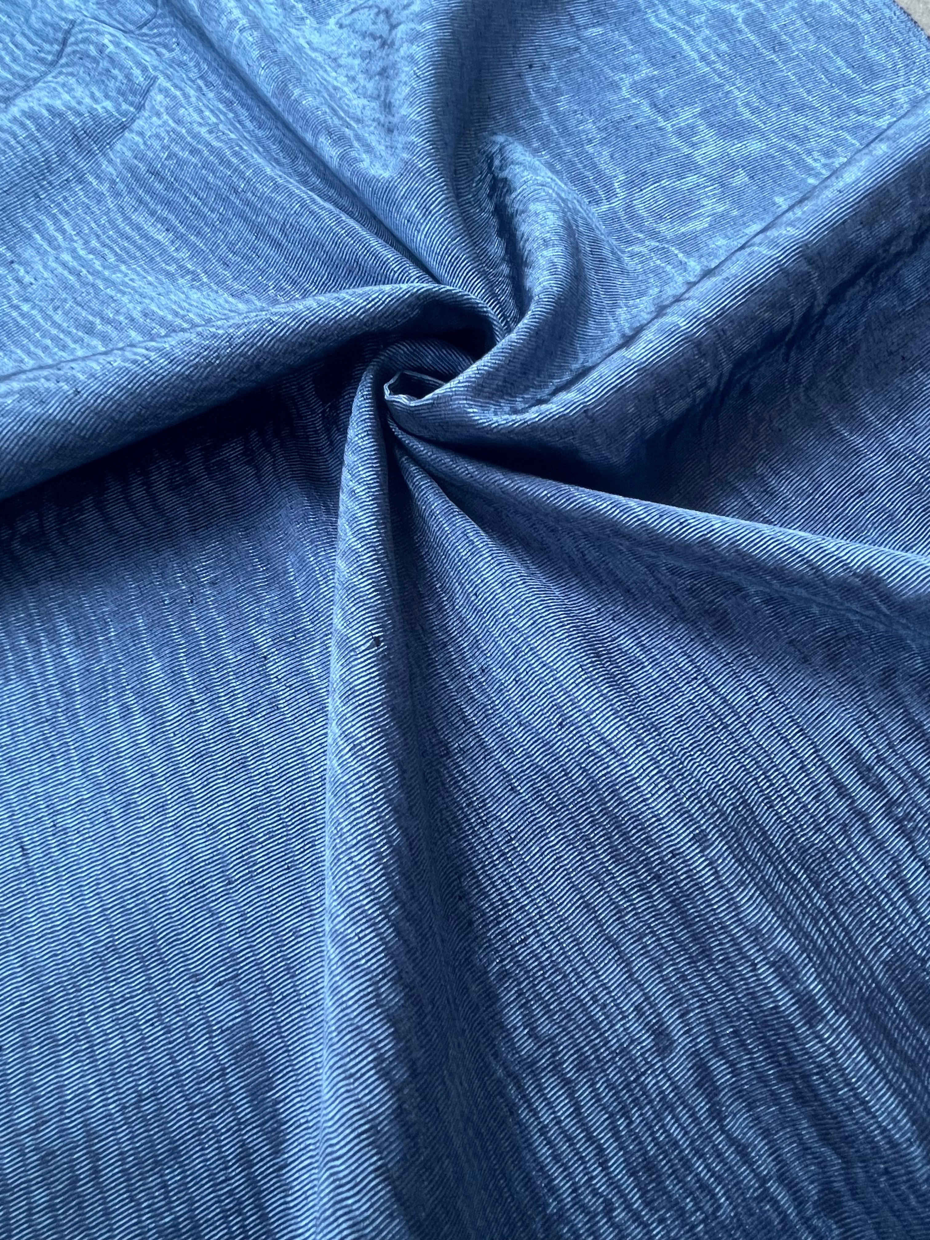 Blue Luxurious Silk Upholstery For Ottoman Headboard, Home Textile Interior Fabrics  /78 cm width