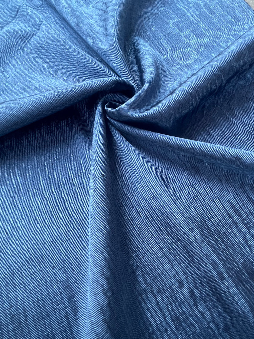 Blue Luxurious Silk Upholstery For Ottoman Headboard, Home Textile Interior Fabrics  /78 cm width