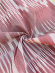 Tapisserie d'ameublement luxueuse en soie à rayures Ikat vertes pour tête de lit ottomane, tissus d'intérieur pour textiles de maison : housses d'oreiller, motifs inspirés du kimono, motifs en filigrane.