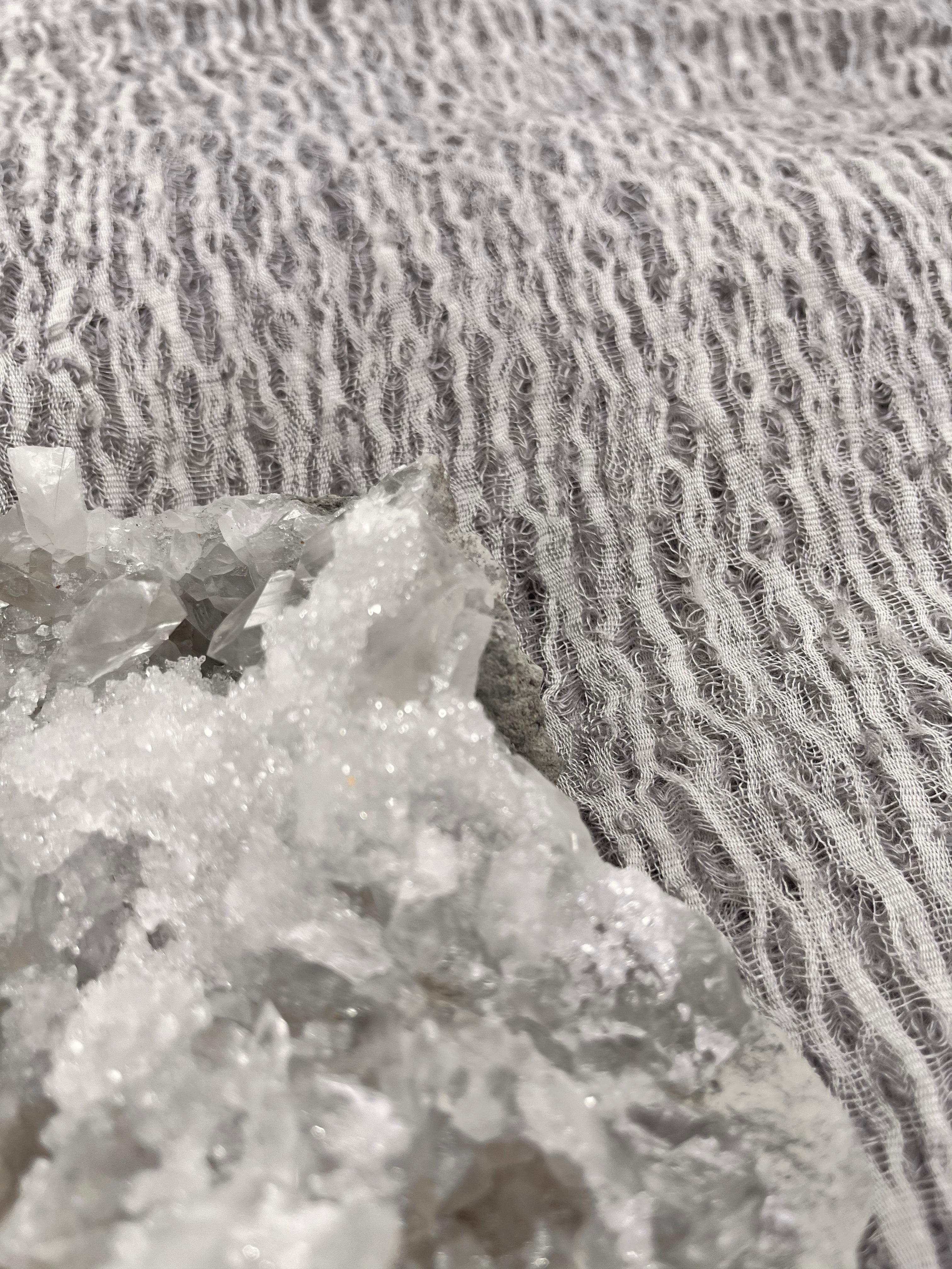 Light Gray Unique Natural Fabrics: Funky, Sheer, and Textured Cotton Linen.