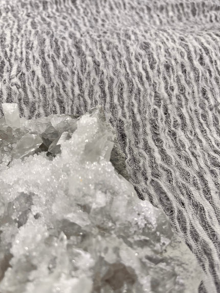 Light Gray Unique Natural Fabrics: Funky, Sheer, and Textured Cotton Linen.