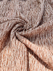 Brown Linen Fabric By The Yard Textured Handloom Semi-Sheer Natural Fabrics..