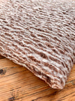 Brown Linen Fabric By The Yard Textured Handloom Semi-Sheer Natural Fabrics..