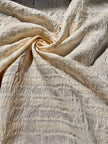 Striped and Textured Silk Linen Fabrics Crinkle
